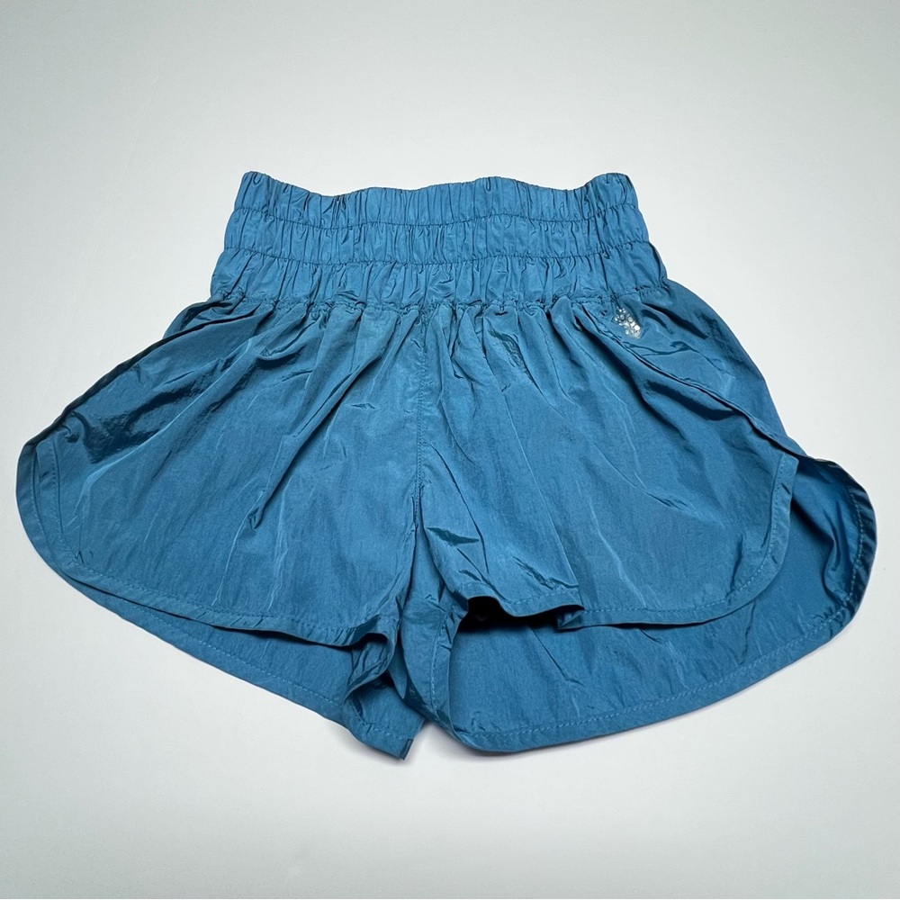 FREE PEOPLE MOVEMENT Blue Running Shorts Women’s Small High Rise Athletic Lined - Picture 2 of 11